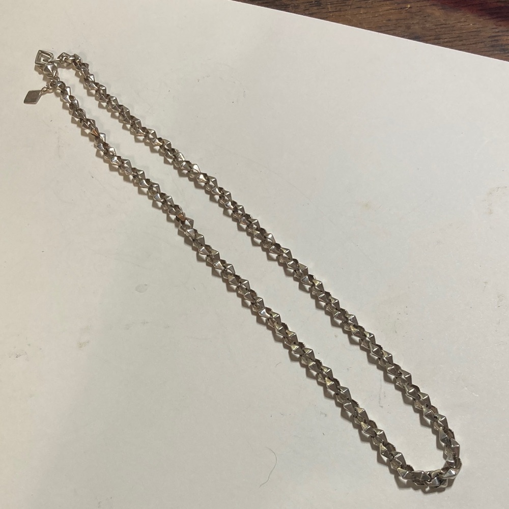Stephen Webster 925 Silver Geometric 18” Necklace
